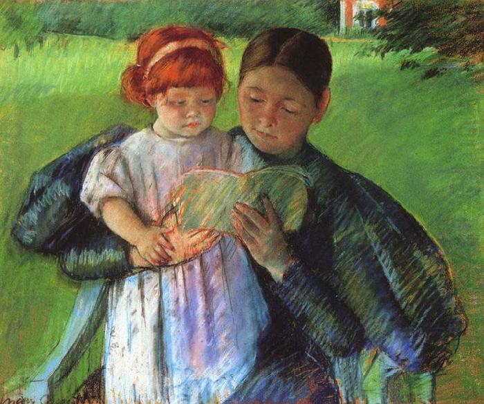 Mary Cassatt Nurse Reading to a Little Girl china oil painting image
